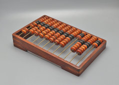 Большие старинные магазинные, складские счеты, дерево, латунные накладки, Россия, нач. 20 в.