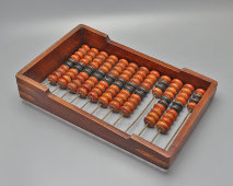 Большие старинные магазинные, складские счеты, дерево, латунные накладки, Россия, нач. 20 в.