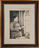 Литография, агитационный портрет «Иосиф Виссарионович Сталин», художник А. Дудин, бумага, СССР, 1939 г.