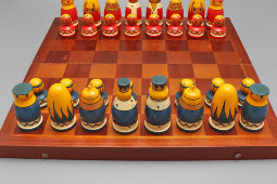 Детские шахматы «Сказочное царство», дерево, СССР, 1980-е