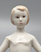 Статуэтка «Юная балерина», скульптор Велихова С. Б., фарфор ЛФЗ, 1950-60 гг.