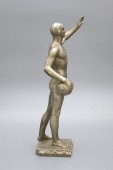 Скульптура «Игрок водного поло», спортсмен, СССР, силумин