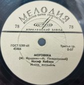 Иосиф Кобзон: «Аист» и «Морзянка», Апрелевский завод, 1950-е гг.