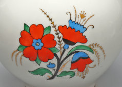 Винтажный кувшин для молока, молочник «Сказочные маки», автор росписи А. В. Воробьевский, автор формы А. А. Лепорская, фарфор, ЛФЗ, 1950-е