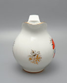 Винтажный кувшин для молока, молочник «Сказочные маки», автор росписи А. В. Воробьевский, автор формы А. А. Лепорская, фарфор, ЛФЗ, 1950-е