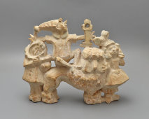 Подписная авторская скульптура по мотивам сказки «Золотой ключик или приключения Буратино», Ганрио Н. Н., шамот, СССР, 1970-е