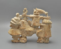 Подписная авторская скульптура по мотивам сказки «Золотой ключик или приключения Буратино», Ганрио Н. Н., шамот, СССР, 1970-е