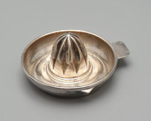 Винтажная ручная соковыжималка для цитрусовых, посеребренный металл, Европа, 2-я пол. 20 в.