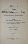 Книга «Meyers Konderfations lexikon», Европа, 1903 год, бумага, переплет