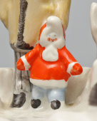 Статуэтка-миниатюра «На прогулке», автор Андрианова Т. В., фарфор, Вербилки, 1950-60 гг.