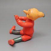 Советская игрушка «Буратино» на резинках, целлулоид, Охтинский химкомбинат, 1950-е