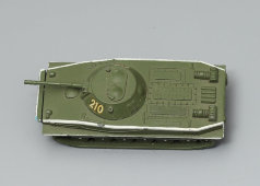 Советская детская игрушка «Танк ПТ-76» с бортовым номером 210, 1970-80 гг.