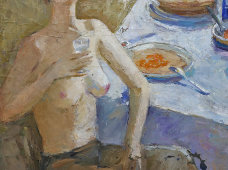 Картина «Масленица», холст, масло, художник Грибков В. С., Россия, 1993 г.