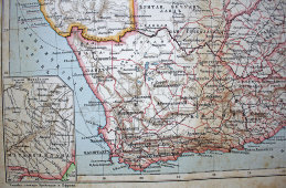 Старинная карта «Южной Африки»