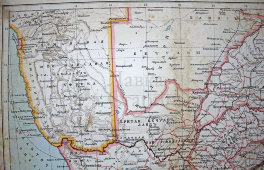 Старинная карта «Южной Африки»
