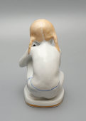 Статуэтка «Юный скульптор» (большая), скульптор Столбова Г. С., фарфор ЛФЗ, 1950-60 гг.