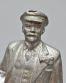 Настольная кабинетная статуэтка «Владимир Ильич Ленин», скульптор Посядо Р. Б., силумин, СССР, 1960-е