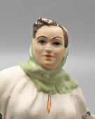 Статуэтка «Доярка», скульптор Савицкий Н. Л., бисквит, Артель «Керамик» (Полонне), СССР, 1950-е