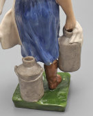 Статуэтка «Доярка», скульптор Савицкий Н. Л., бисквит, Артель «Керамик» (Полонне), СССР, 1950-е