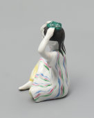 Фигурка «Маленькая узбечка», скульптор Столбова Г. С., фарфор, ЛФЗ, 1950-60 гг.