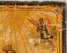Старинная деревянная икона «Cвятая Великомученица Екатерина», русский мастер, Синай, Египет, кон. 19 в.