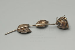 Цветок «Роза», серебро 800 пр., Европа, 1-я треть 20 в.