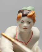 Фигурка «Иванушка и Жар-птица», скульптор Якимова Г. П., художник Лупанова Е. Н., фарфор ЛФЗ, 1950-60 гг.