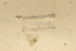 Антикварная статуэтка «Мопс», фарфор, Фабрика Тереховых и Киселева, с. Речицы, Гжельская волость, 19 в.