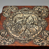 Деревянная шкатулка-ларец в русском стиле, Абрамцево, Россия, н. 20 в.