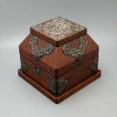 Деревянная шкатулка-ларец в русском стиле, Абрамцево, Россия, н. 20 в.