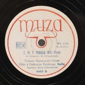Janina Godlewska: «Na prawo most - na lewo most» / Tomasz Dąbrowski: «Piesn», старинная / винтажная пластинка 78 оборотов для граммофона / патефона.