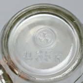 Кружка пивная граненая 0,5 литра, стекло, СССР, 1950-60 гг.