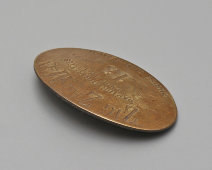 Винтажный нагрудный значок-булавка участника клуба «Zig Zag Man», латунь, Франция, 1970-80 гг.