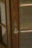 Антикварная деревянная подвесная витрина из дуба, Европа, первая половина 20 века