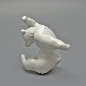 Статуэтка «Играющий медведь», скульптор Генрих Эрнст Вайссер, Королевская фарфоровая мануфактура, KPM, Берлин, 1950-е