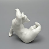 Статуэтка «Играющий медведь», скульптор Генрих Эрнст Вайссер, Королевская фарфоровая мануфактура, KPM, Берлин, 1950-е