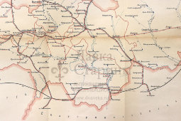 Старинная почтово-телеграфная карта Харьковской губернии, картографич. зав. П. Ф. Петш, Санкт-Петербург, 1900-е