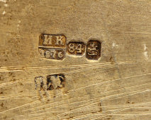 Старинная серебряная солонка в виде царского трона, 84 проба, Россия, Москва, 1876 г.