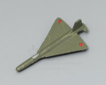 Советская детская игрушка «Самолет ЯК-25» ВОВ, модель, металл, 1970-80 гг.