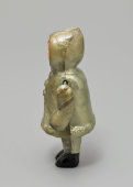 Советская игрушка, кукла «Девочка в зимней одежде» (На прогулке) на резинках, колкий пластик, 1950-60 гг.