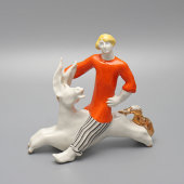 Статуэтка «Иванушка-дурачок и Конек-Горбунок», скульптор В. А. Шестопалов, Песочное, 1964 г.