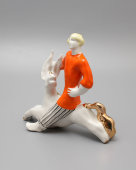 Статуэтка «Иванушка-дурачок и Конек-Горбунок», CCCР, Первомайский фарфоровый завод (Песочное), 1965 г., скульптор В. А. Шестопалов, фарфор.