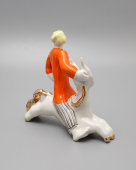 Статуэтка «Иванушка-дурачок и Конек-Горбунок», CCCР, Первомайский фарфоровый завод (Песочное), 1965 г., скульптор В. А. Шестопалов, фарфор.