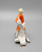 Статуэтка «Иванушка-дурачок и Конек-Горбунок», CCCР, Первомайский фарфоровый завод (Песочное), 1965 г., скульптор В. А. Шестопалов, фарфор.