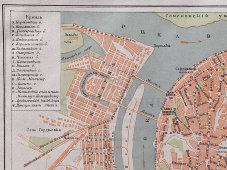 Дореволюционный план города Нижнего Новгорода, картографическое заведение А. Ильина, 1900-е