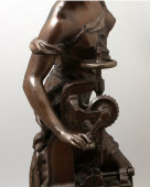 Антикварная скульптура «Индустрия», шпиатр, скульптор Шарль Леви, Франция, кон. 19 в.