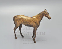 Скульптура «Стоящая лошадь», Ф. Бергман, венская бронза, Австрия, 1900-е
