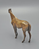 Скульптура «Стоящая лошадь», Ф. Бергман, венская бронза, Австрия, 1900-е