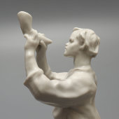 Авторская нетиражная статуэтка «Лель», скульптор Полынская Н. П., фарфор, СССР, 1950-60 гг.