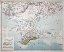 Старинная карта «Таврическая губерния»